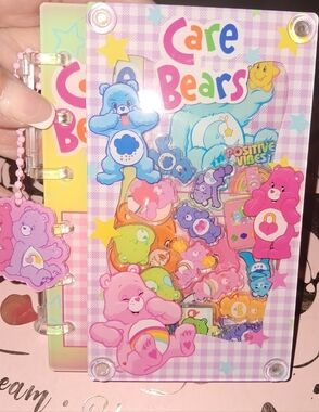 New! Care Bears A7 Acrylic Shaker Notebook